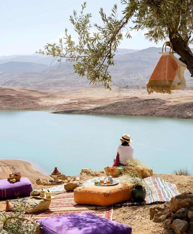 Marrakech medina at night